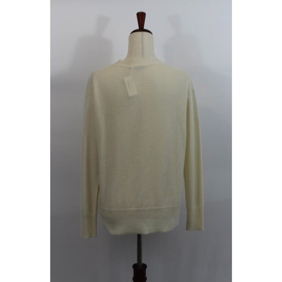 BRAZEAU TRICOT Sz 1 XS Ivory Cream 100% Cashmere Park Cardigan Sweater NWT - Picture 3 of 8